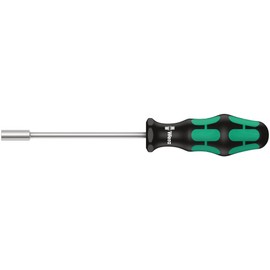 WERA 029410 Bella Nut Driver Opposite Side 0.3 inches (7.0 mm), Shaft Length 4.9 inches (125 mm)