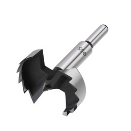 Vearter 55 mm Forstner Drill, Multi-tooth Wood Drill Bit Made of Steel with High Carbon Content with Round Shank, Hole Drill Bit for Wood, Solid Wood, MDF, Plastic, Chipboard, Plywood