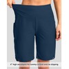 G Gradual Women's 9" Long Swim Board Shorts with Pockets
