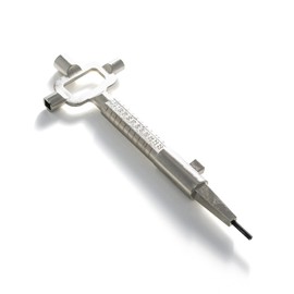 Steel Universal Locksmith Tool Multi Tool - Cam Turner - Cylinder Gauge/Measuring Tool - Metre Cupboard Keys - Spindle Turner - Bottle Opener - Locksmith Tools Professional