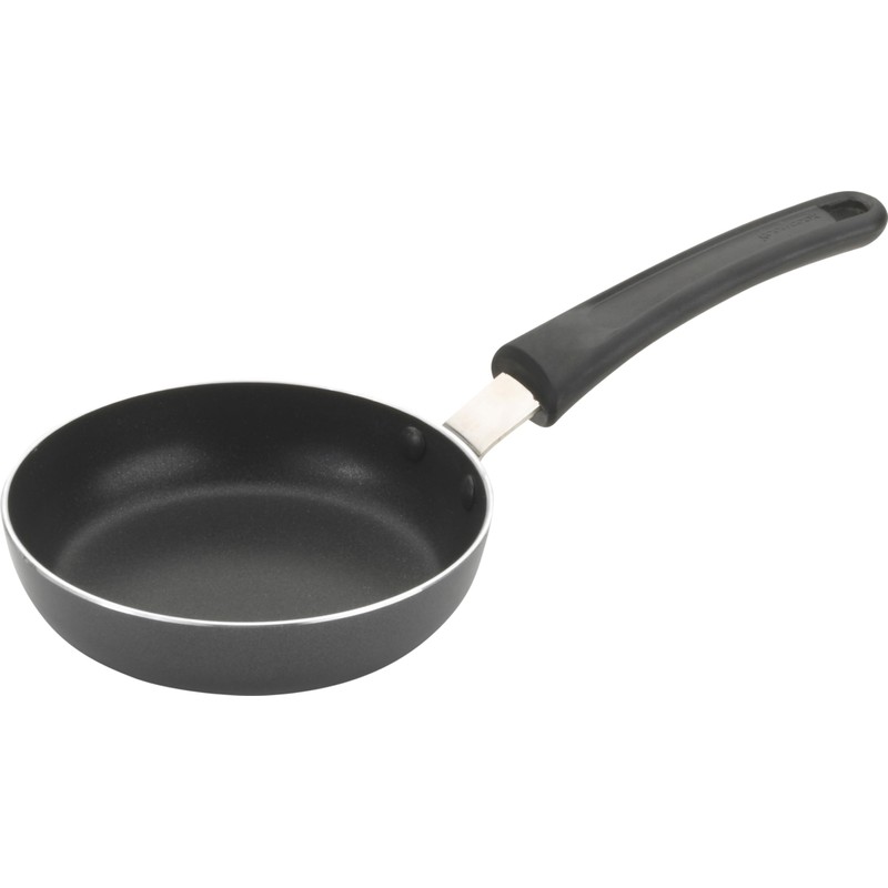 Goodcook Everyday Nonstick Aluminum 4.6" Round Mini Frying Pan, Black