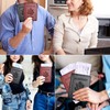 Eoehro 2Pack Passport Holder Wallet Cover Case, Travel Essentials for