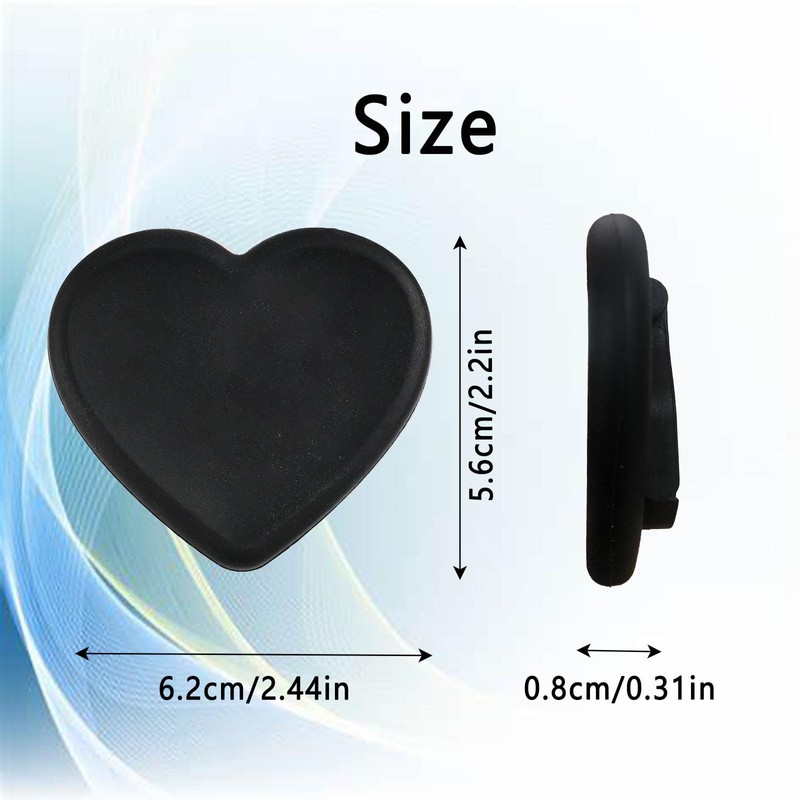 Leeneen 2pcs Cell Phone Airbag Bracket Heart Shape Phone Grip