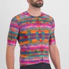Sportful Glitch Bomber Jersey - Men's Multicolor Pink, Xl