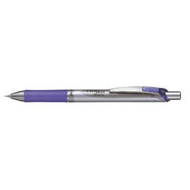 Pentel Mechanical Pencil, Energize, 0.5mm, Silver & Violet (PL75-V)