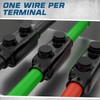 OHLECTRIC Insulated Wire Connector Inline Black Splice for 2-14 Wire