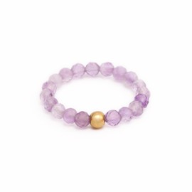 BERGERLIN Genuine Natural Stone Ring with Gold Pearl – Ring for Men and Women – Certification of Authenticity, Natural stone, natural stone