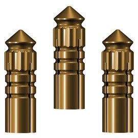 Mission F-Protect Protective Cover for Darts / Flights, Gold, 5 Sets (15)