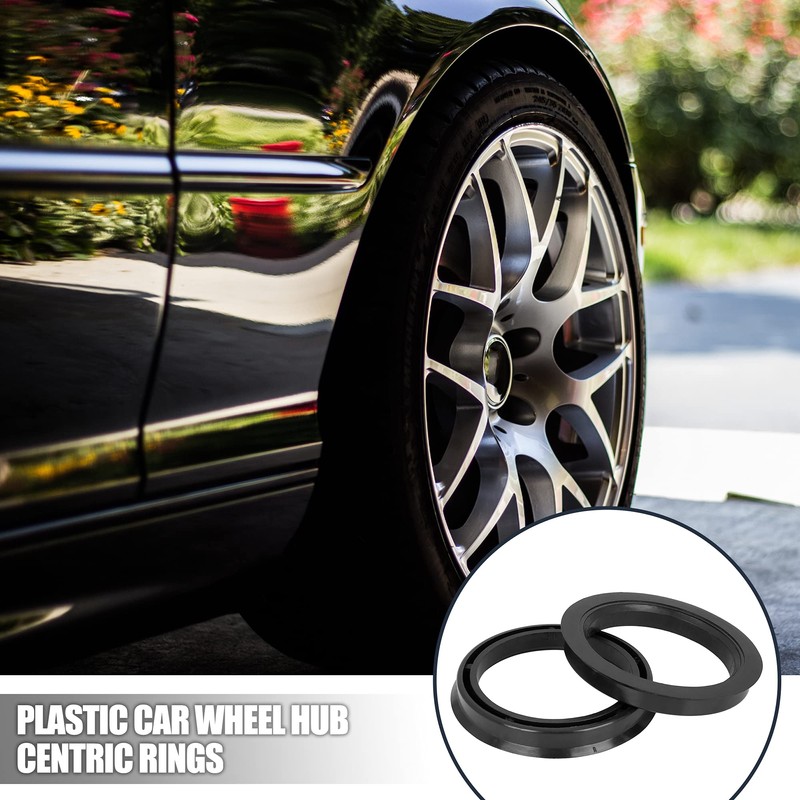 X AUTOHAUX Plastic Wheel Hub Centring Rings for Wheel Hub