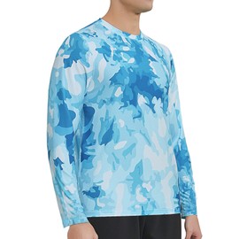 MEETWEE Maglia a Maniche Lunghe per Protezione Solare UPF 50+ Rash Guard da Uomo, Perfetta per Surf, Corsa e Nuoto, Asciugatura Rapida e Protezione Solare per Il Top