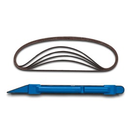 1/4" Sanding Detailer Sanding Stick, 240 Grit Sanding Detailer with Five 240 grit Replacement Belts. Sanding Detailer Measures 1/4" x 6". for Wood Working, Model Building, 3D Printing, Small Sanding