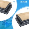 VEITHI Black Dock Corner Bumper, Vinyl 90 Degree Corner Dock