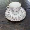 Bernardaud Limoges Chateaubriand Blue Footed Coffee Cup W/saucer And Bread
