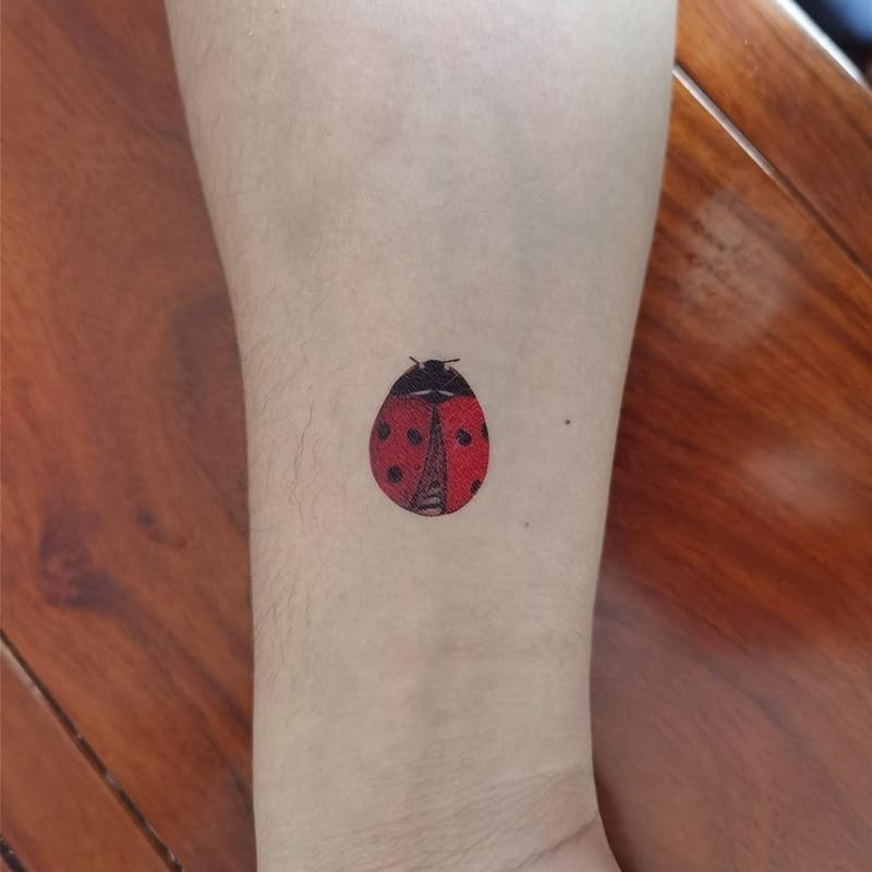 SanerLian Ladybug Temporary Tattoo Stickers Waterproof Insects Bee Cartoon Hand