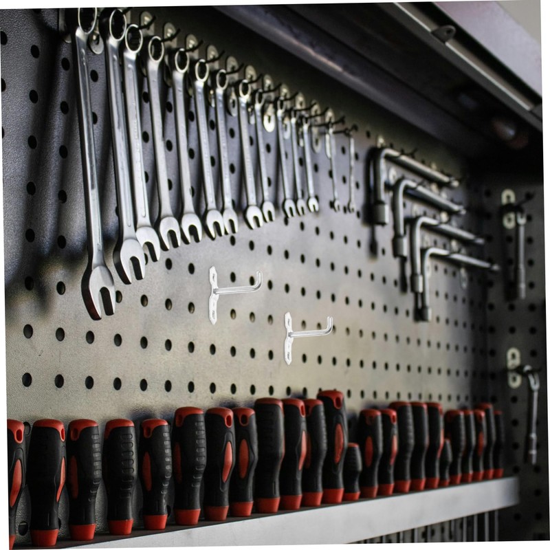 SHINEOFI 10pcs Heavy Duty Pegboard Hooks for Garage Wall Storage