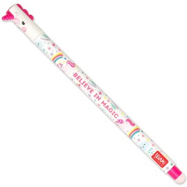 LEGAMI - Set of 3 Erasable Gel Pens with Thermosensitive Erase Ink, 0.7mm Tip, Unicorn Designs