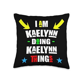 I'm Kaelynn Doing Kaelynn Things Cool Funny Christmas Throw Pillow