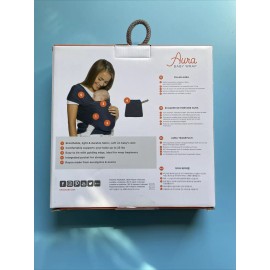 Ergobaby * Ergobaby Aura Wrap Twinkle Gray Baby Wrap Carrier 8-25lb  NIP