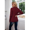 Breampot Women Cable Knit Jumper Casual Basic Long Sleeve Pullover