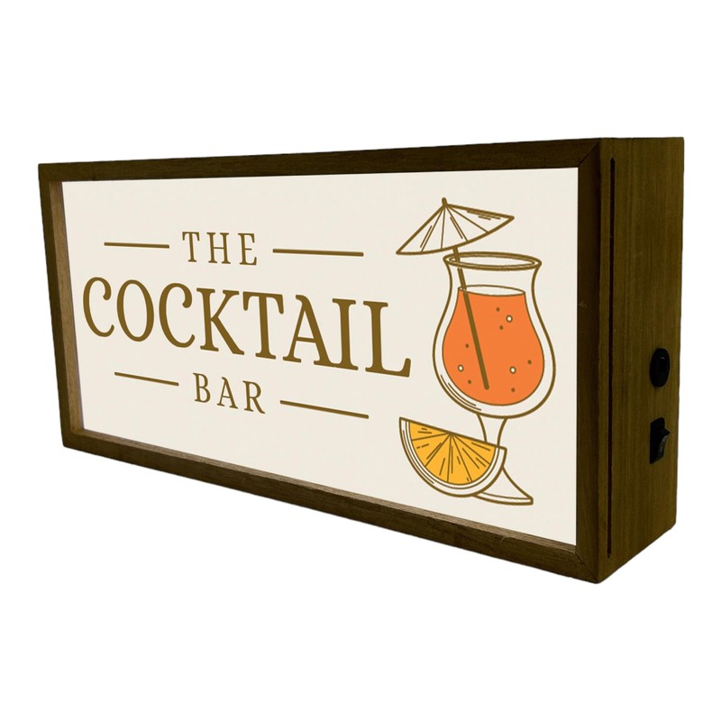 Light Box Home The Cocktail Bar | Illuminated Light Up