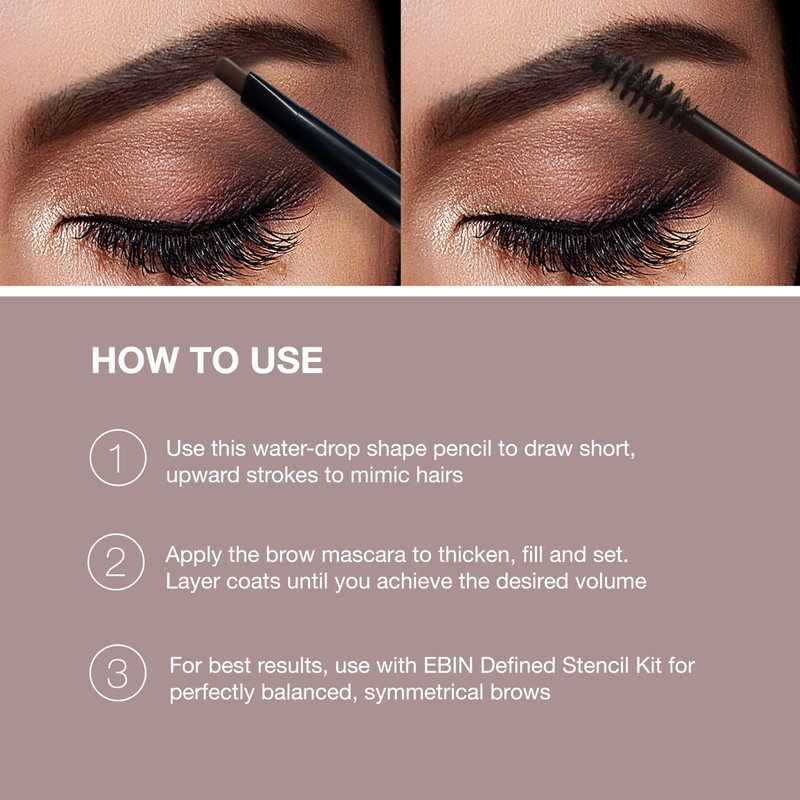 EBIN NEW YORK Secret of Pharaoh Dual Eyebrow Pencil &