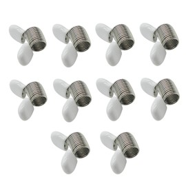 YWSHF 10 PCS Spring Clamps for Jewelry Making, Kumihimo Bead Wire Ends to Prevent Beads from Falling DIY Bracelets, Necklaces