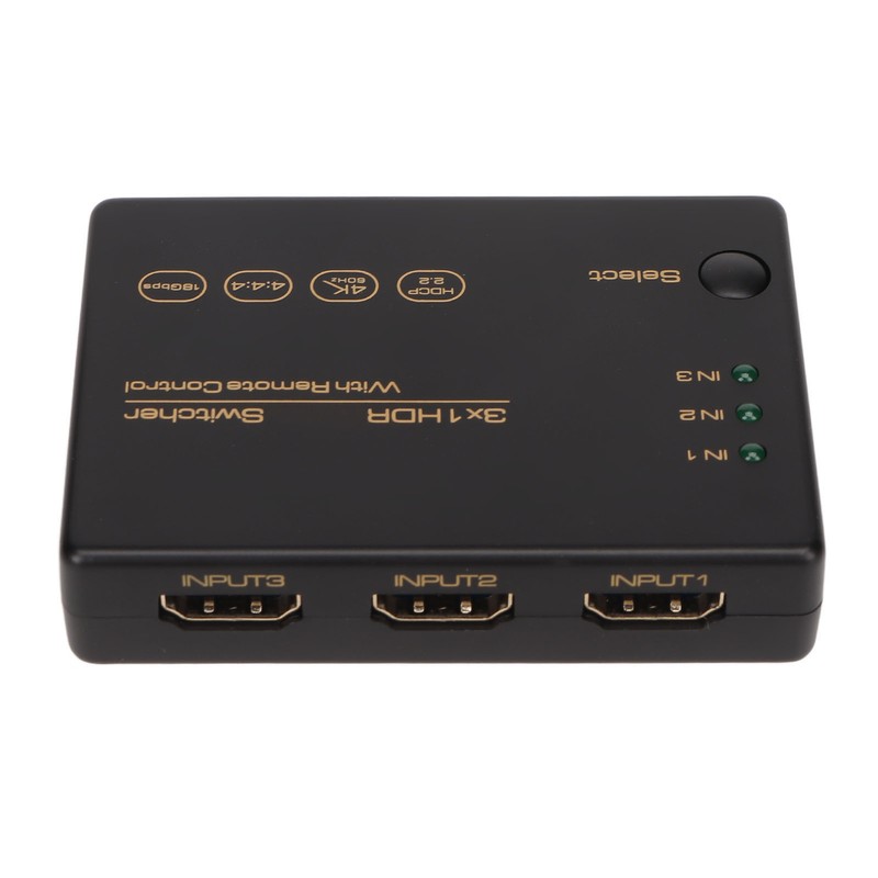 4K HD Switcher 3 in 1 Out 4K 60Hz HDR