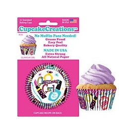 GLAMOUR GIRLS Cupcake Papers - 32 count