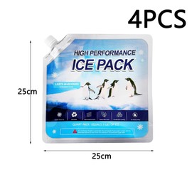 Lguaquanx 4 Stück Kühlakkus für Kühltasche, Kühlbox, Kühlrucksack, Extra Lange Kühldauer 8h bis 36h, Wiederverwendbar, Hochleistungsfähig Kühlelemente, kühlpack 250 * 250mm