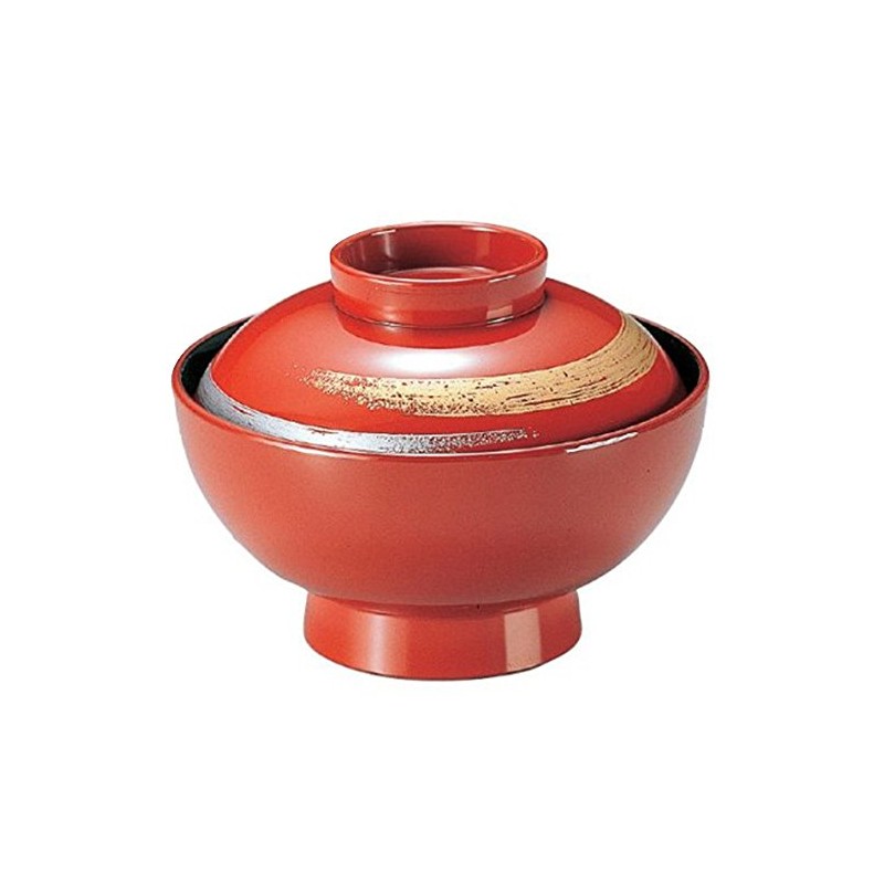 Bowl: 3-230-2 Vermilion Kasuri 4 inch Open Sensai Bowl Diameter