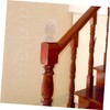 OUNONA Wood Carved Post Topper Finial: 3.14inch Wooden Finial for