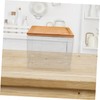 FRCOLOR Clear Acrylic Tissue Box Holder Stylish Face Towel Storage