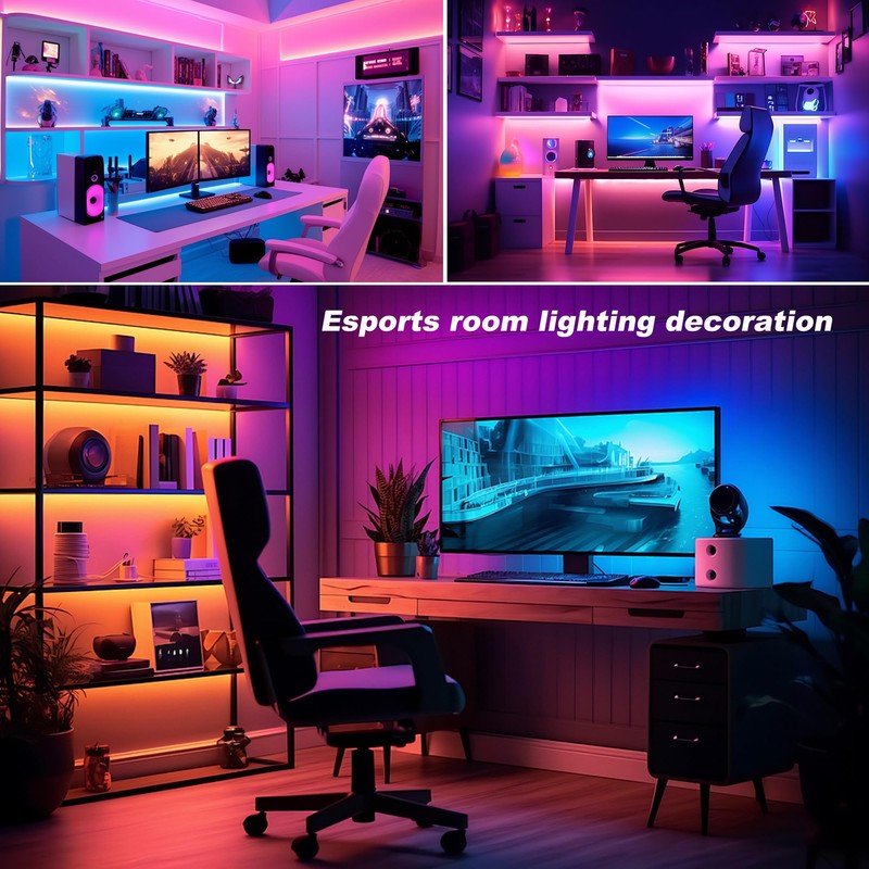 WUYXPG LED Strip Lights 6 Pre-Cut Led Light Strip with