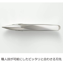Aux Leye Fingertip Server Tongs in Gift Box, Silver, Made in Japan TN1374