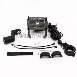 Unbranded US Motorcycle Bike ATV Cell Phone GPS Handlebar Mirror Mount Holder USB Charger