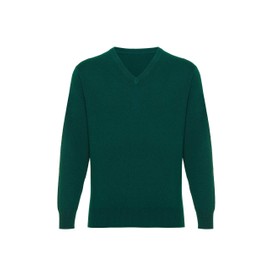 Lona Scott Men's Cashmere V Neck Sweater (US, Alpha, X-Large, Regular, Regular, Green)