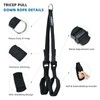 KONGISS Adjustable Tricep Rope Cable Attachment, Tricep Pull Down Rope,