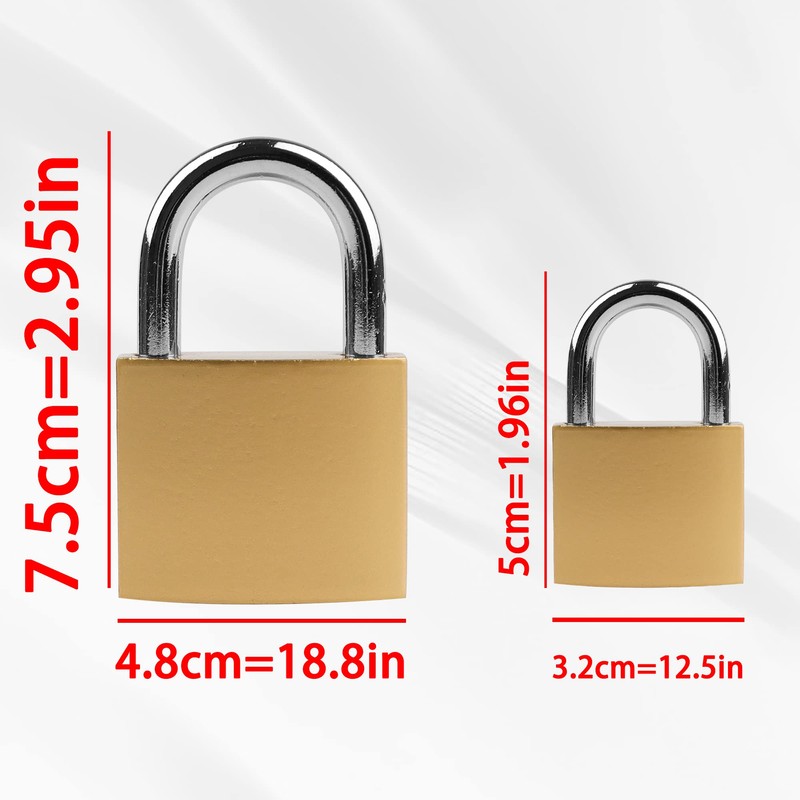 Lamondre Heavy Duty Padlock with Keys - Outdoor High Security
