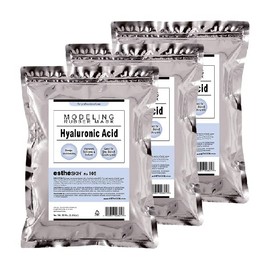 estheSKIN (3 pack) No.105 Hyaluronic Acid Modeling Mask Powder for Professional Facial Treatment, 35 Oz.