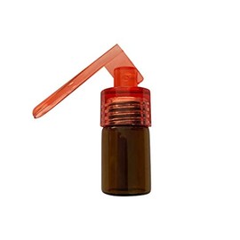 Dosierer Portionierer sniff Snuff Bottle Sniffer Spender Dispenser mit Löffel Neu M&M Smartek (Rot/Braun)