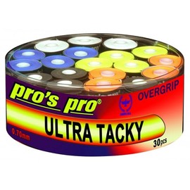 Generisch Pro's Pro Ultra Tacky Overgrip 0.70 mm for Tennis, Badminton, Padel, Squash, Pack of 30