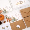 Whaline 50 Pack Fall Thank You Cards Boxed Boho Pumpkin