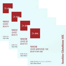 Dr. Diet Sunshine Ultra-High Purity Liquid Glutathione 10X 10g x 20 Pieces x 4 Boxes 80 Days Supply / 닥터디엣 선샤인 초고순도 액상 글루타치온 10X 10g x 20개입 x 4박스 80일분