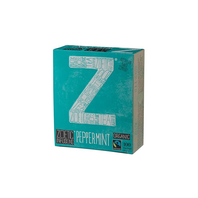 Organic Peppermint Tea Bags 100 Pack
