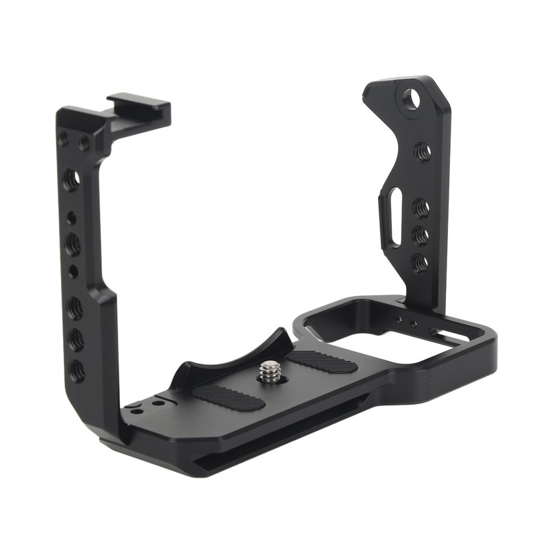 Camera Cage Aluminum Cold Shoe Mounting Plate with 1/4 and