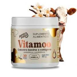 BPN PRO  Calostro Bovino Vitamoo Sabor Vainilla con Colgeno, Probiticos y Prebiticos  Suplemento para Salud Digestiva y Bienestar Intestinal  Con...  