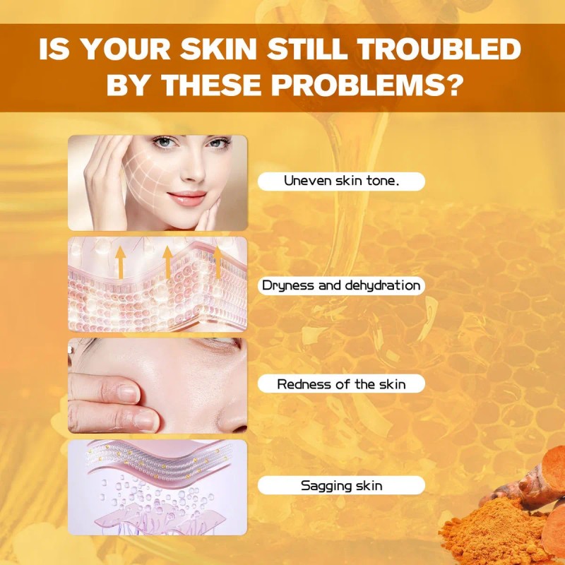 Crema Facial Curcuma Hidratante Antiedad Reparadora