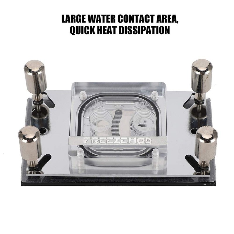 CPU Water Cooling Block, Computer Waterblock with Copper Base and