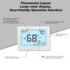 Programmable Auto Changeover Thermostat for House, Conventional Single-Stage Systems,1 Heat/1