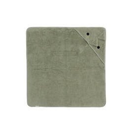 Kindsgut Hooded Towel Dino Made of 100% Certified Cotton, Cuddly Soft for Babies and Toddlers, Ideal for Home or Travel, 75 x 75 cm